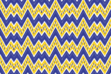 abstract color Ikat seamless pattern design