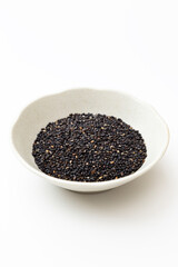 白背景に黒胡麻