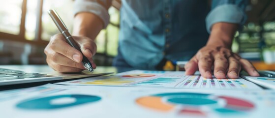 Fototapeta premium Strategic planning app with goal-setting functionality and progress bars, business objectives focus,