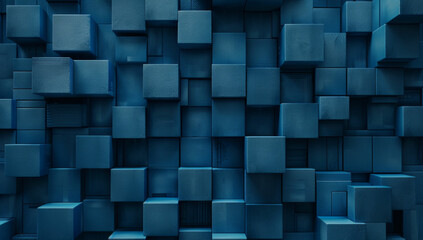 an abstract blue background consisting of squares and rectangles