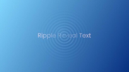 Ripple Reveal Text - obrazy, fototapety, plakaty