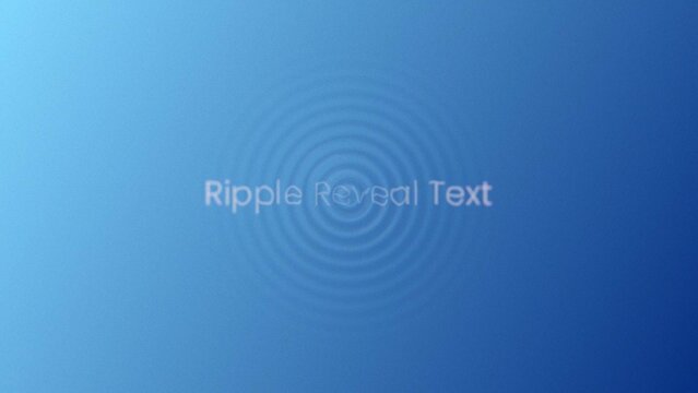 Ripple Reveal Text