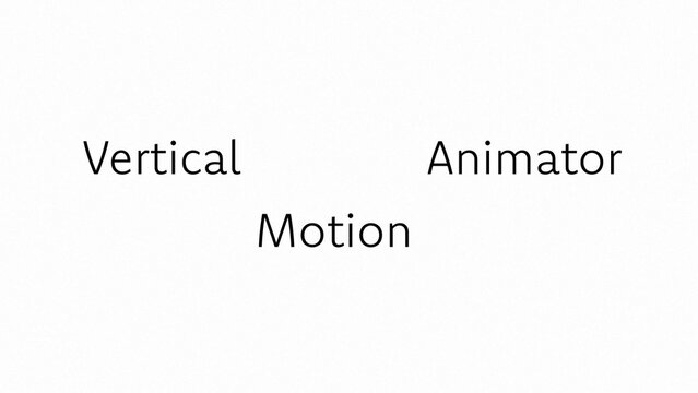 Text Rhythm Vertical Motion