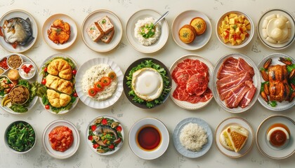 Intermittent Fasting Regimen, Illustrate the concept of intermittent fasting with images of individuals practicing different fasting protocols, such as time-restricted eating or alternate-day fasting - obrazy, fototapety, plakaty
