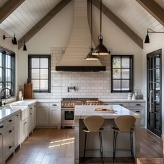 Fototapeta premium Stylish modern kitchen