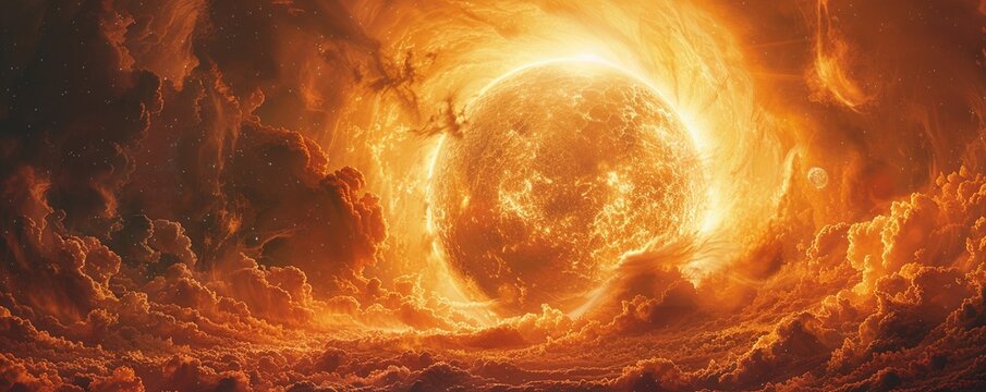 Nibiru cataclysm artistic representation, cosmic disaster