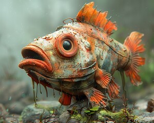 Shoe fish, a quirky underwater creature with a tale of whimsy © Duskcraft