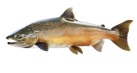 Fototapeta premium Big Chinook salmon, Pacific Salmon in the spawning phase