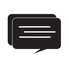 Chat icon vector isolated on background. Trendy message symbol. eps10