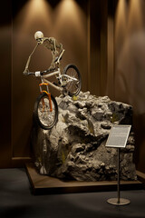 Beaut&eacute; du geste du vtt dans un mus&eacute;e