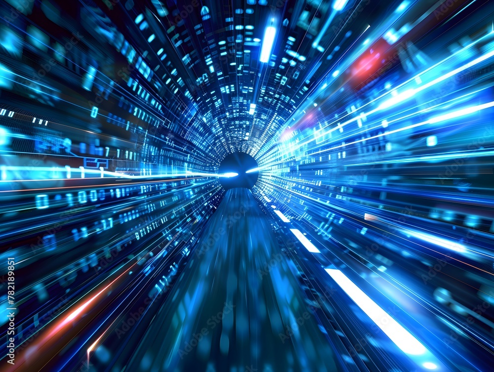 Poster high speed global data transfer abstract tech background