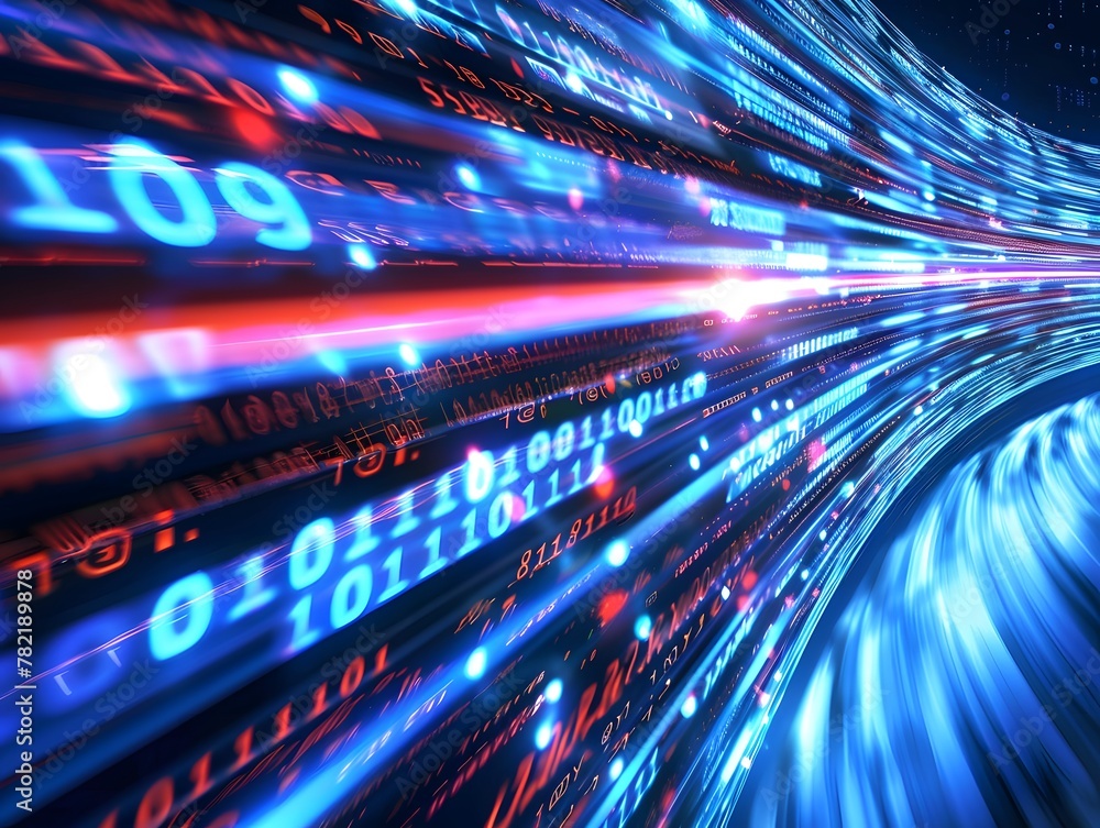Poster high speed global data transfer abstract tech background