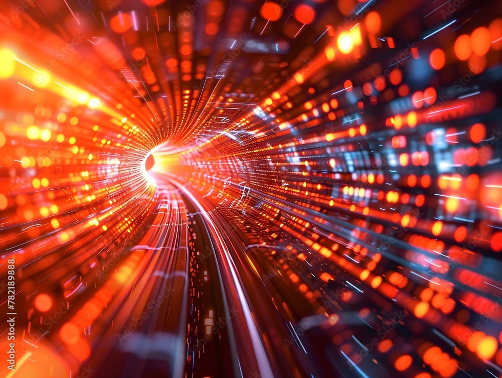 Poster high speed global data transfer abstract tech background