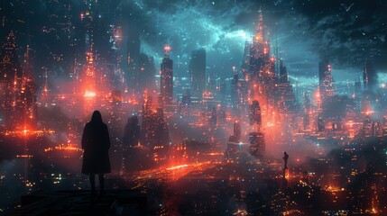 A digital CG artwork created for a video game background. It is based on a fiction backdrop.