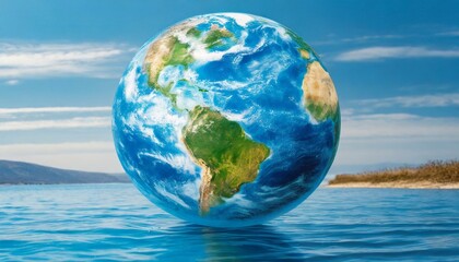 Fototapeta premium earth in water