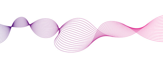 291Glowing gradient pink color flowing dynamic wave lines background. Digital shiny moving lines design element. Modern gradient flowing wave lines. Futuristic technology concept. Vector illustration