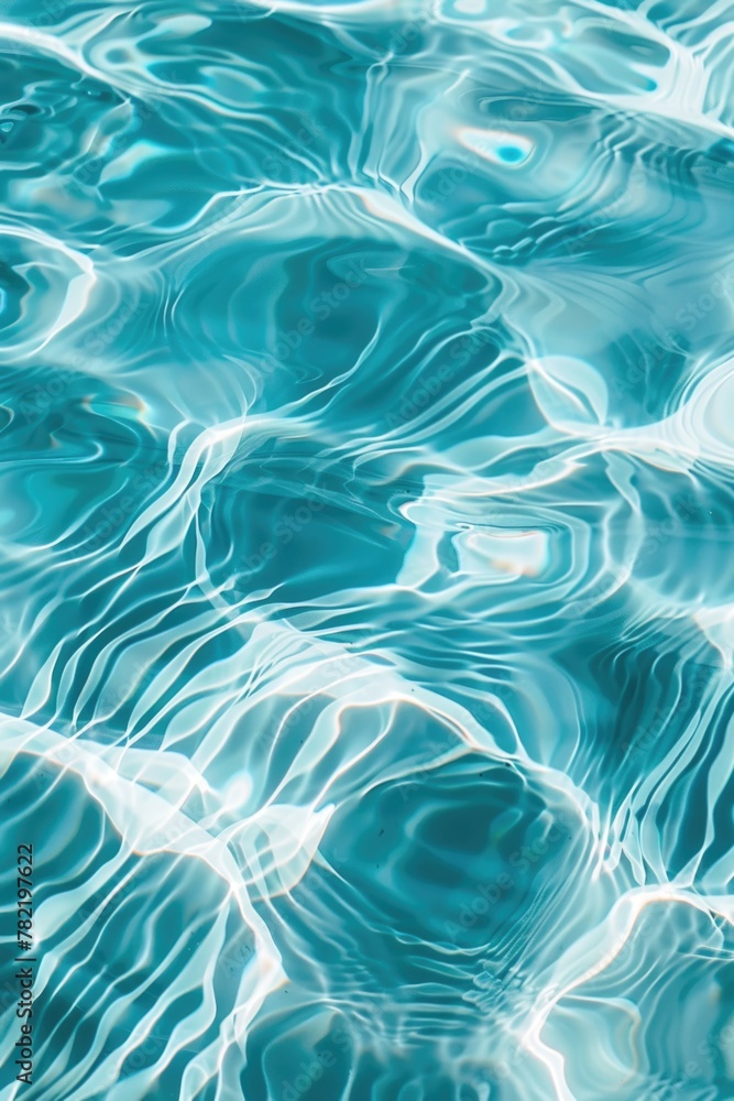 Poster close up of water ripples in a pool, suitable for various design projects