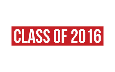 Fototapeta premium Red Class of 2016 Rubber Stamp Seal Vector