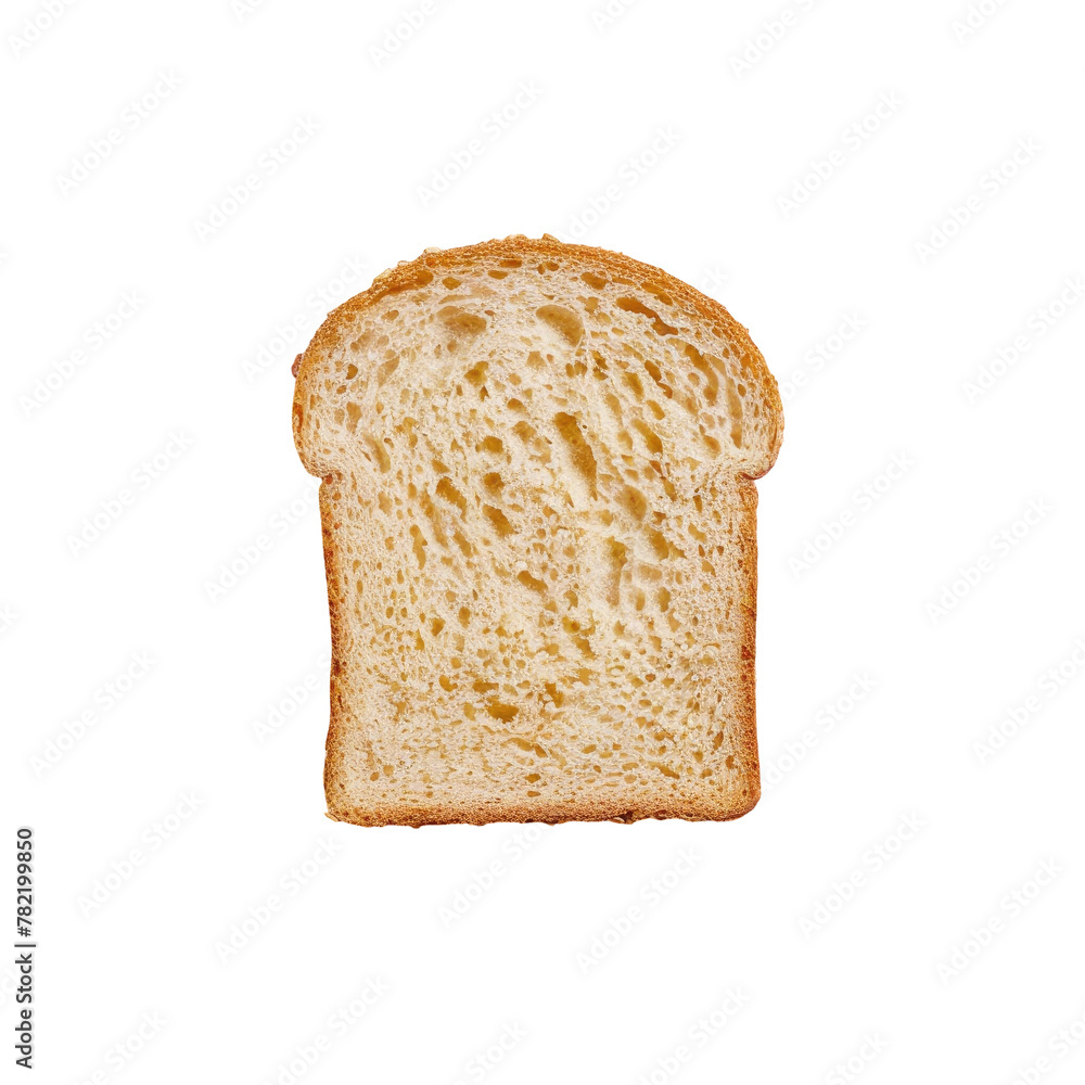 Poster a slice of bread on a transparent background