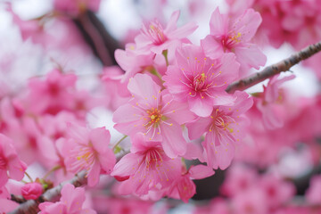 Vibrant Cherry Blossoms in Full Bloom