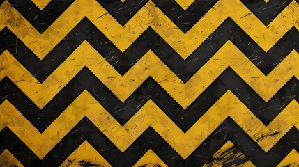 Background with a bold zigzag pattern in black and yellow