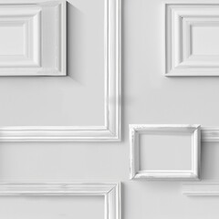 Detailed shot of a door with white trim, perfect for architectural designs
