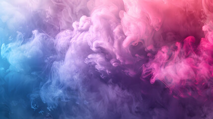 Neon blue and purple smoke background, abstract colorful wallpaper