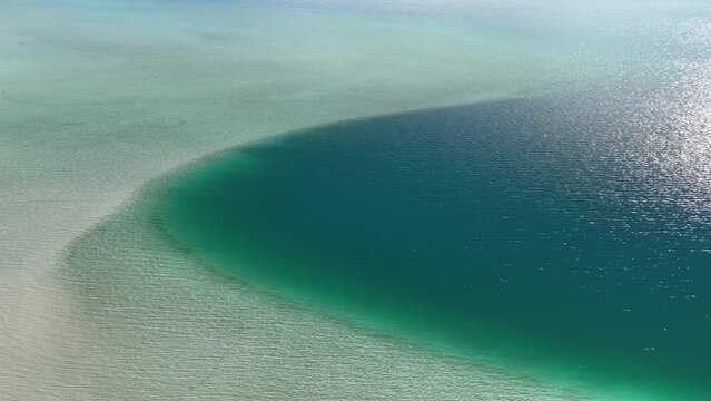 Beautiful sandy lakes with tranquil blue water, the Kai Iwi lakes, Northland, New Zealand
