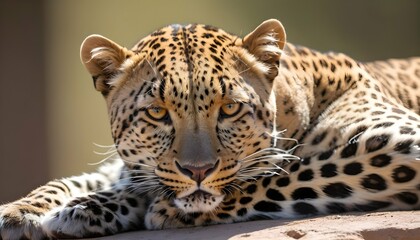 A-Leopard-With-Its-Eyes-Half-Closed-Basking-In-Th- 3