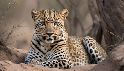 A-Leopard-With-Its-Fur-Blending-Seamlessly-Into-It-Upscaled_4