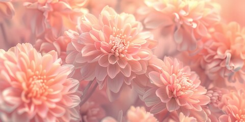 Close up of a bunch of pink flowers, perfect for floral backgrounds