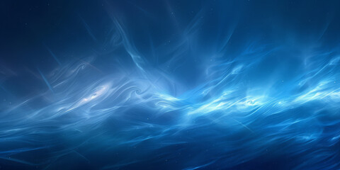 Ethereal Blue Nebula Wallpaper Abstract Cosmic Space Background