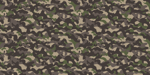 Camouflage background. Seamless pattern.Vector. 迷彩パターン テクスチャ 背景素材 - 782230254