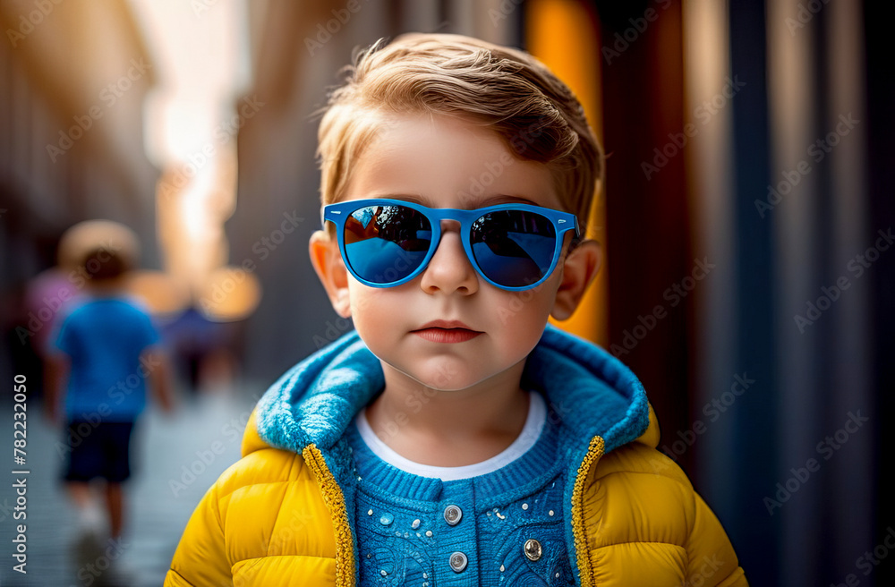 Canvas Prints boy in sunglasses