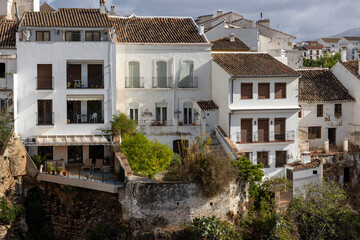 View from the famous bridge from Ronda village