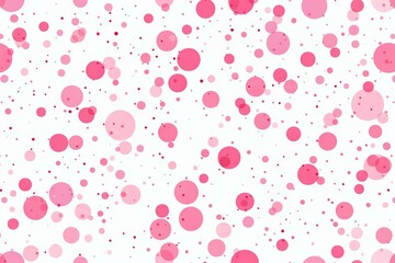 abstract background of randomly scattered pink dots on white creating a playful and whimsical pattern seamless vector illustration