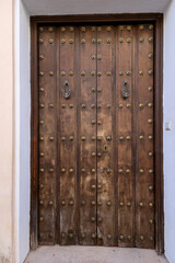 Thick old medieval door