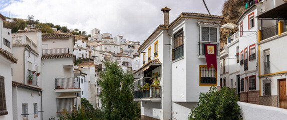 Architecture from the picturesque Setenil de las Bodegas village