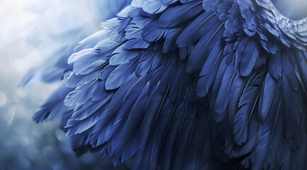 Bird Feathers Close-Up