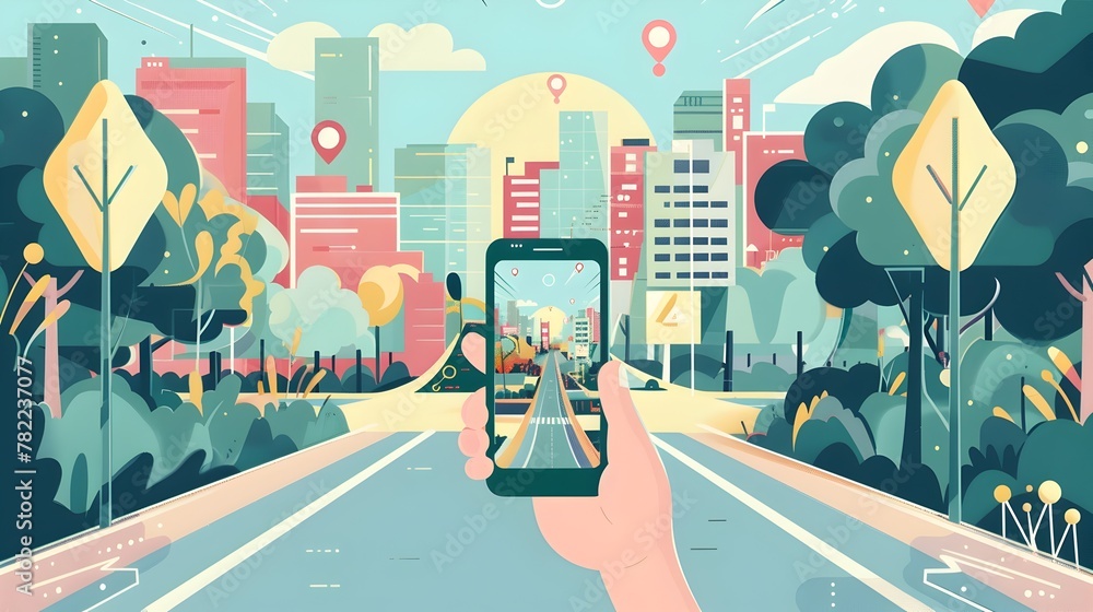 Aufkleber smartphone utilizing ai-powered augmented reality to connect the digital and physical worlds with co