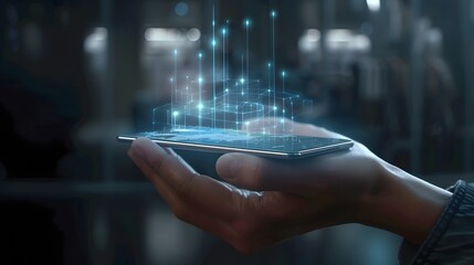 Seamless Holographic Smartphone Interface for Immersive Futuristic Digital Experiences