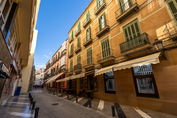 Downtown area of Malaga city