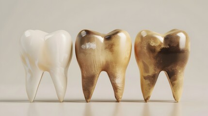 Dental Health Journey:From Neglect to Radiant Smile - obrazy, fototapety, plakaty