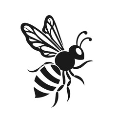 Honey bee 🐝 isolated cartoon set icon. Vector illustration of honeybee on white background. Vector cartoon set icon honey bee .
