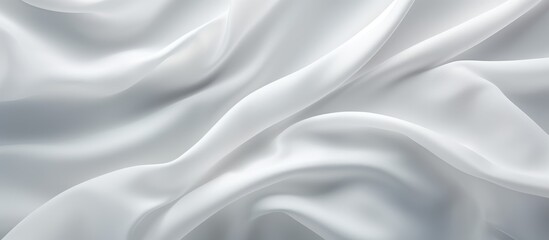 White fabric folds close up texture abstract luxury wave cotton
