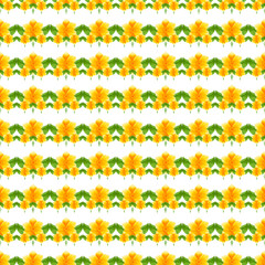 Seamless Flower, cactus and gardener patterns