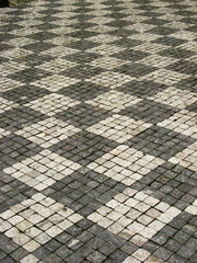 stone pavement in the city