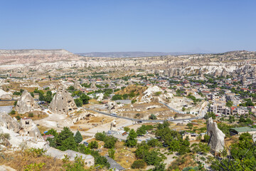 Beautiful view of Goreme National Park in Cappadocia
