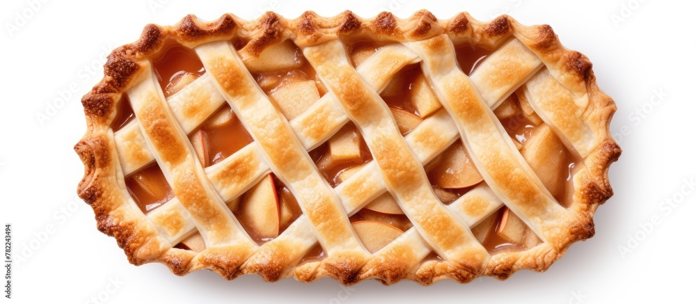 Poster Apple pie with lattice crust