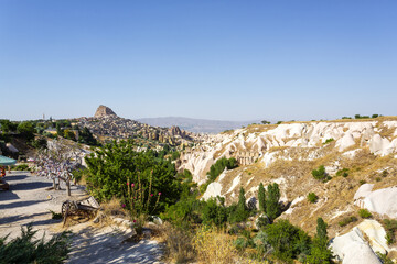 Beautiful view of Goreme National Park and Uchisar village in Cappadocia - 782243484